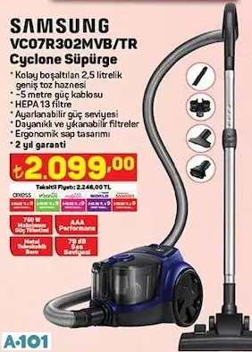SAMSUNG CYCLONE SÜPÜRGE SAMSUNG CYCLONE SÜPÜRGE